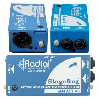 拉萨Radial,SB-1,现场电声乐器原声有源DI直插盒,有源DI盒,有源音频处理器,多媒体转接