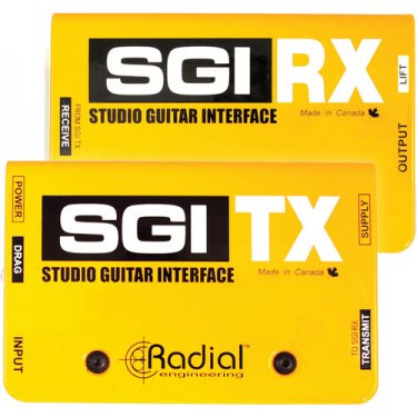 拉萨Radial,SGI,现场吉他远程传输器DI直插盒,吉他接口,带TX,RX模块,吉他DI盒,