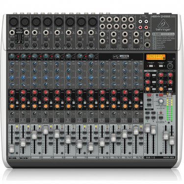 拉萨百灵达 Behringer QX2222USB 模拟调音台 USB声卡调音台 直播K歌调音台