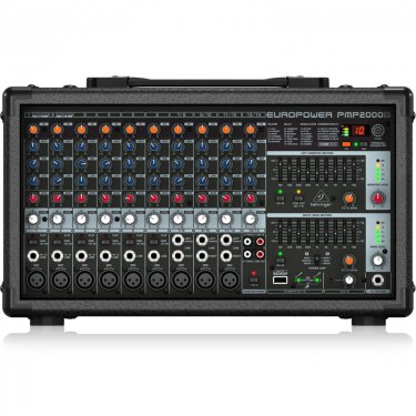 拉萨百灵达 Behringer PMP2000D 有源调音台 带功放调音台 模拟调音台 带效果调音台 会议