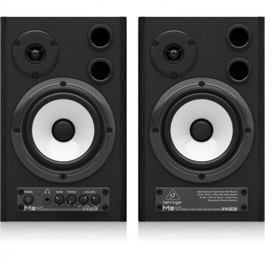 拉萨百灵达 Behringer MS40 有源音箱 4寸有源监听扬声器 录音室音箱 多媒体音箱