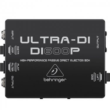 拉萨百灵达 Behringer DI600P DI盒 非平衡信号转平衡信号 多功能ID盒 消除音频噪声 隔离