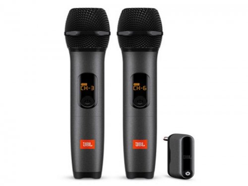 拉萨JBL WIRELESSMICROPHONE无线麦克风话筒 无线双麦克风/话筒UHF双声道迷你发射器