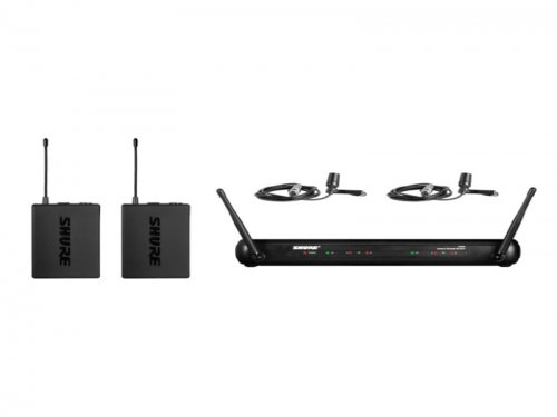 拉萨Shure 舒尔 SVX188/CVL 双领夹式话筒系统 胸麦 一拖二无线话筒