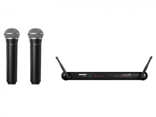 拉萨Shure 舒尔 SVX288/PG28 双人声手持一拖二无线话筒