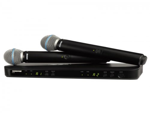 拉萨Shure麦克风 舒尔麦克风 BLX288/B58 一拖二手持无线麦克风 