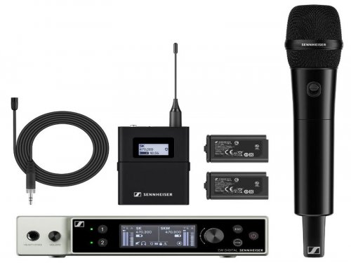 拉萨森海赛尔 EW-DX MKE2-835-S SET 一拖二无线麦克风 教学会议舞台演出直播无线话筒